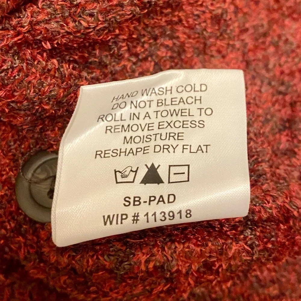 Woolrich Women’s StillCreek Red Brown Mock Neck Long Sleeve Casual Sweater SZ M